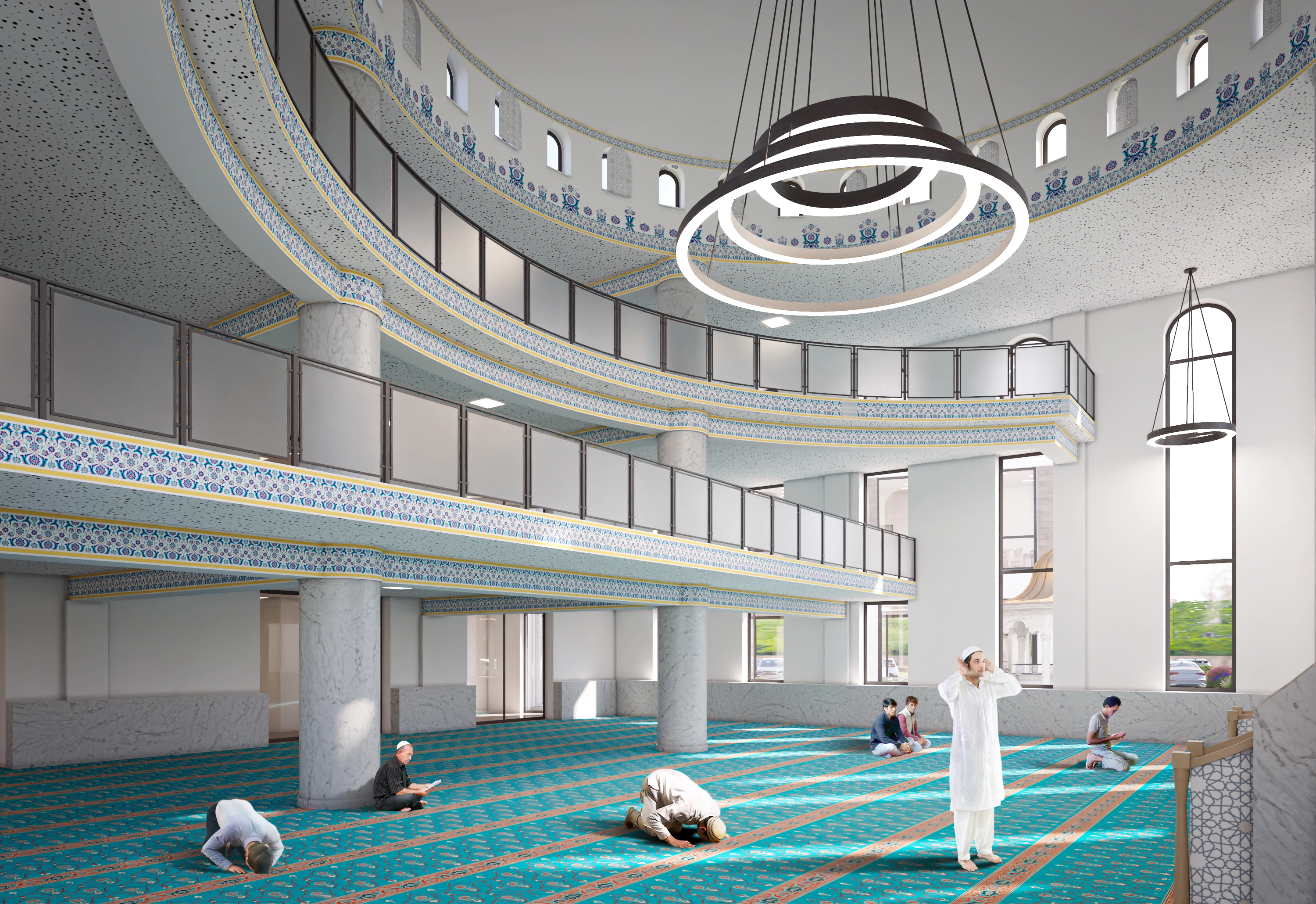 BKZ Sandzak Dortmund - Innenansicht der Moschee